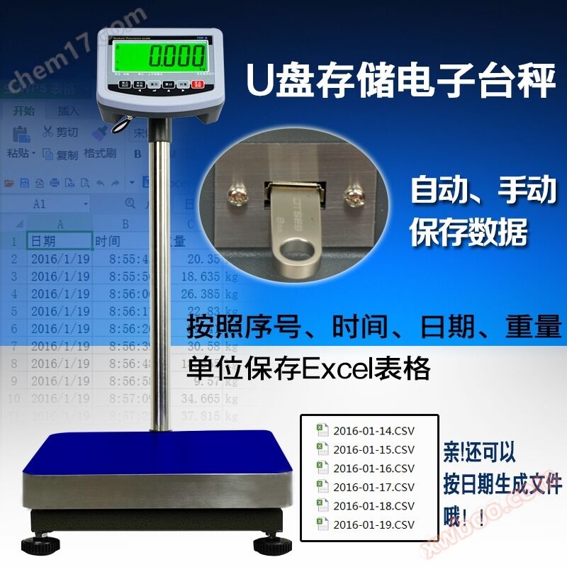 <strong><strong><strong><strong><strong><strong>U盤稱重數據存儲帶USB接口傳輸Excel臺秤</strong></strong></strong></strong></strong></strong>